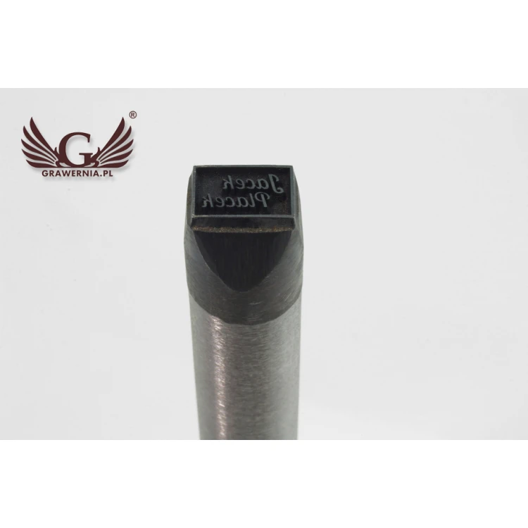 Steel stamp for metal punching - imprint size 11.53x7.8mm - LASER