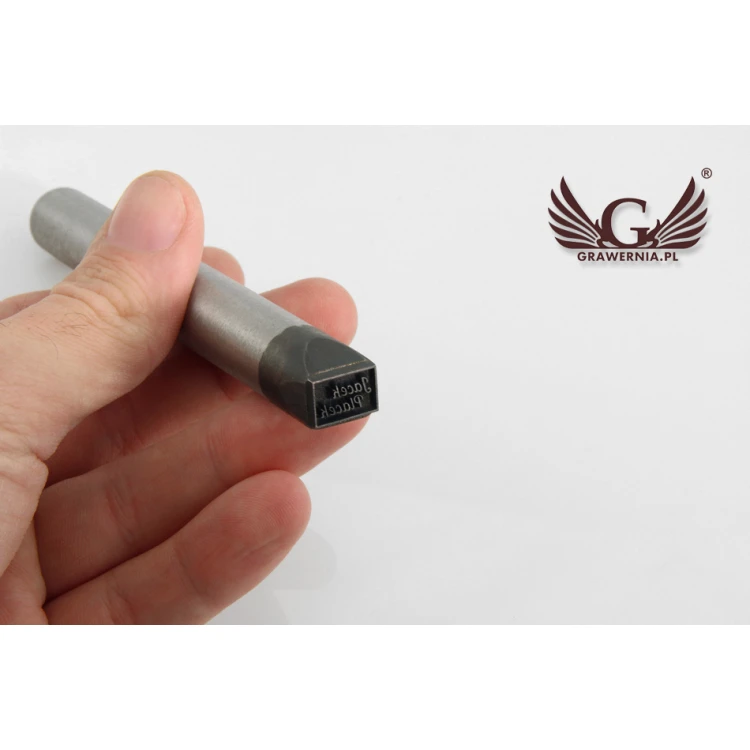 Steel stamp for metal punching - imprint size 11.53x7.8mm - LASER