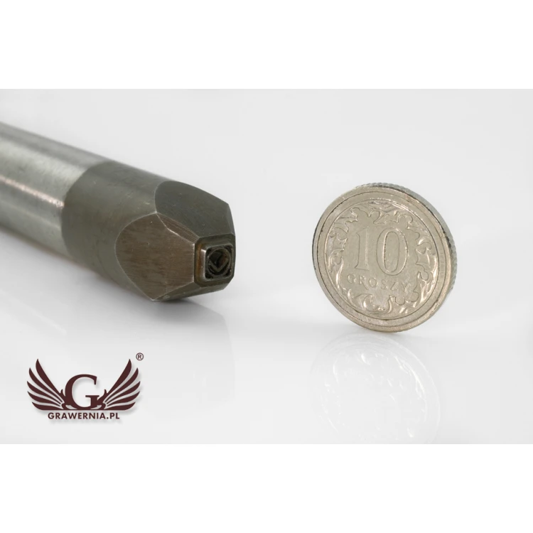 Steel stamp for metal punching - imprint diameter 5mm - CNC061