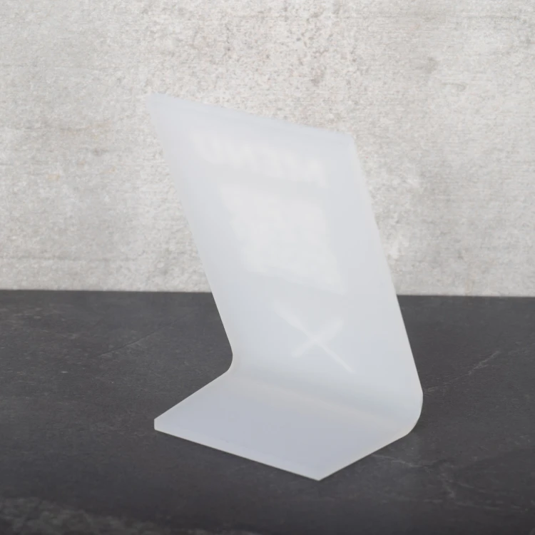 Menu Stand with QR Code - Plexi Frost - Dimensions 55x90mm - ST052