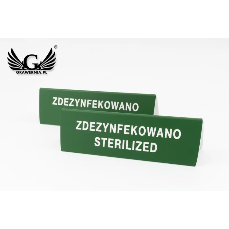 Information Stand "Disinfected - Dishwasher Safe up to 80°C - ST009"