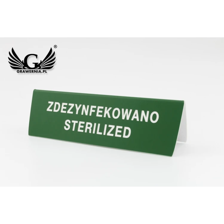 Information Stand "Disinfected - Dishwasher Safe up to 80°C - ST009"