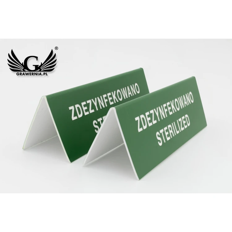Information Stand "Disinfected - Dishwasher Safe up to 80°C - ST009"