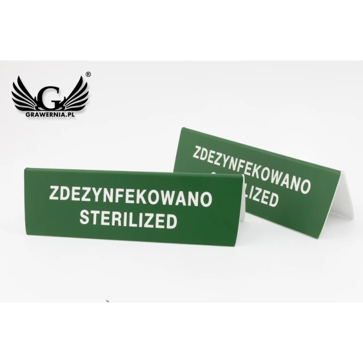 Information Stand "Disinfected - Dishwasher Safe up to 80°C - ST009"