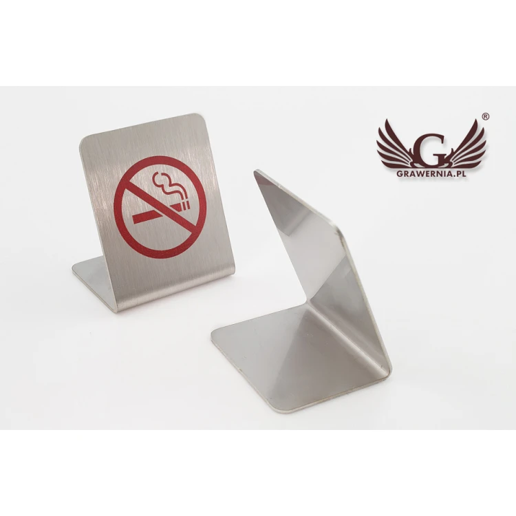 Steel No Smoking Stands - UV Color Print - Z007