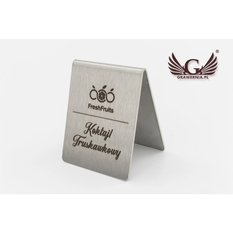 Steel gastronomic stands with any engraving - ST001
