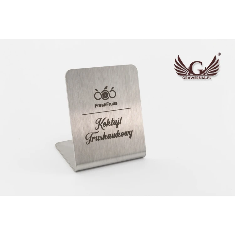 Steel gastronomic stands with any engraving - ST002