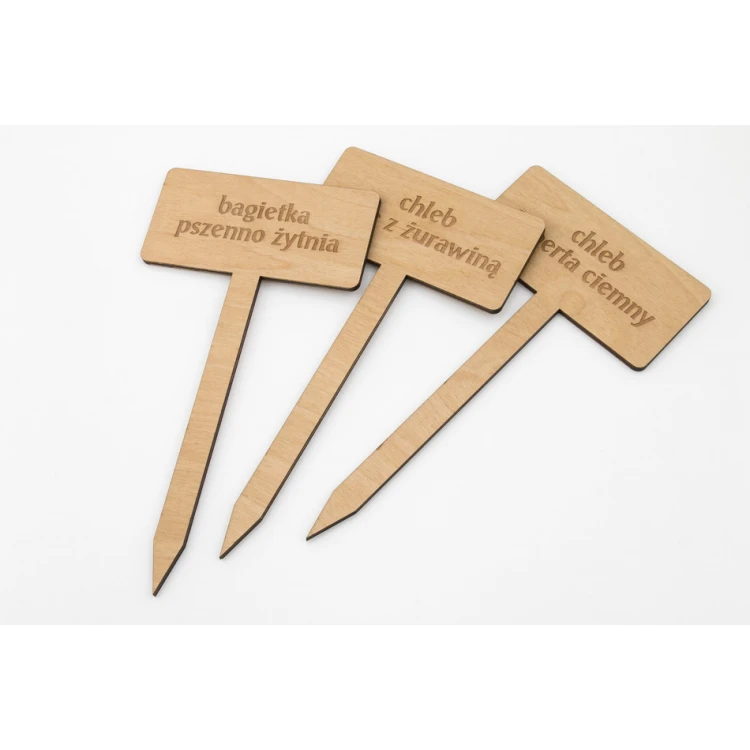 Wooden plaques with stand - any engraving - size 120x230mm thickness 3mm - ST016