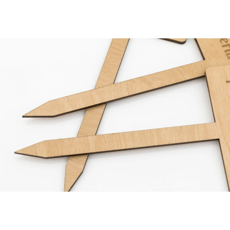 Wooden plaques with stand - any engraving - size 120x230mm thickness 3mm - ST016