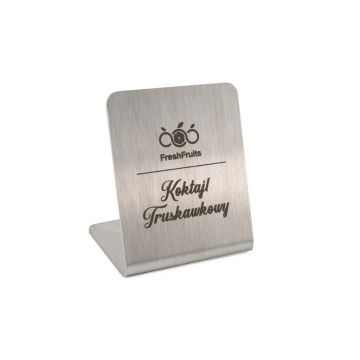 Steel gastronomic stands with any engraving - ST002