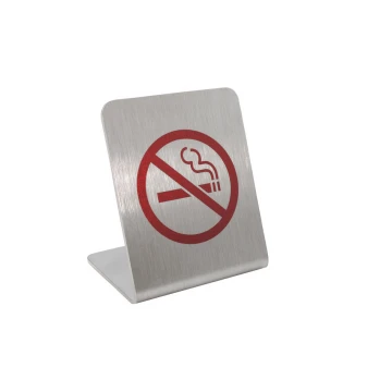 Steel No Smoking Stands - UV Color Print - Z007