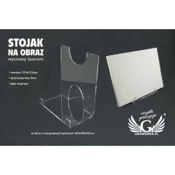 Acrylic Picture Stand - dimensions: 224x252mm
