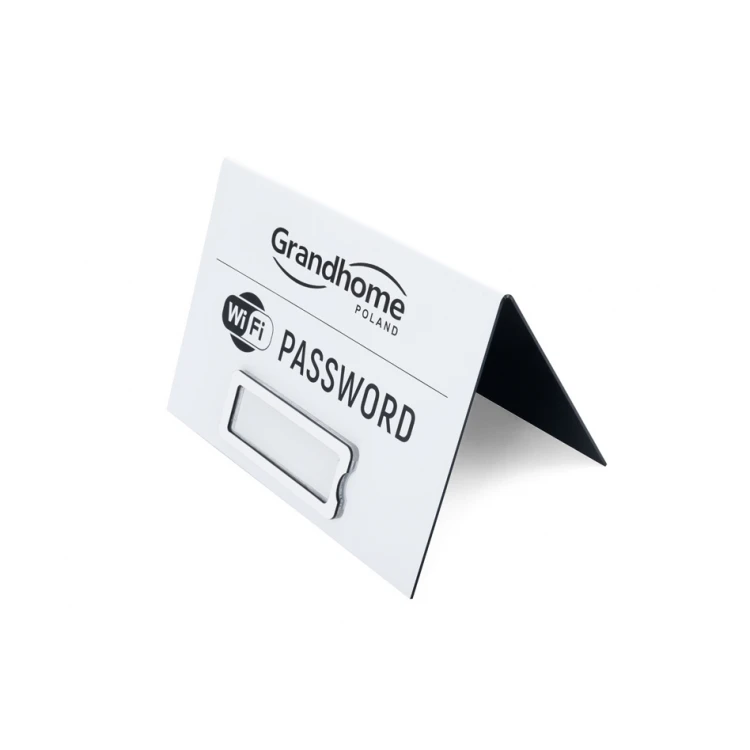 White Stand with Window and Custom Engraving - size 210x148mm - ST037