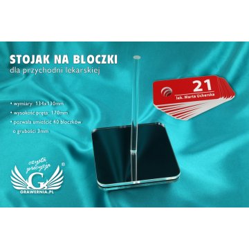 Single Stand for Notepads for Medical Clinic