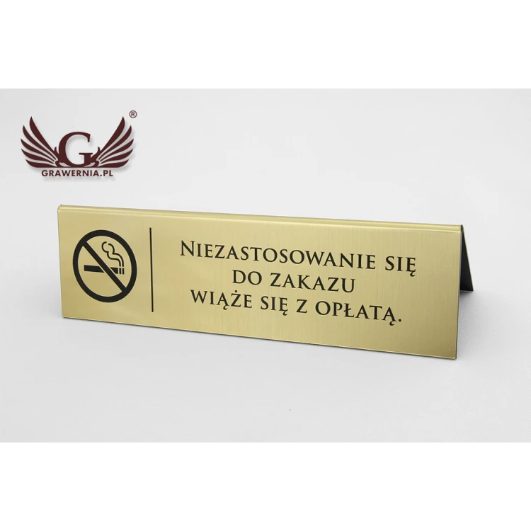 Table stand - no smoking - dimensions: 195x55mm - ST025