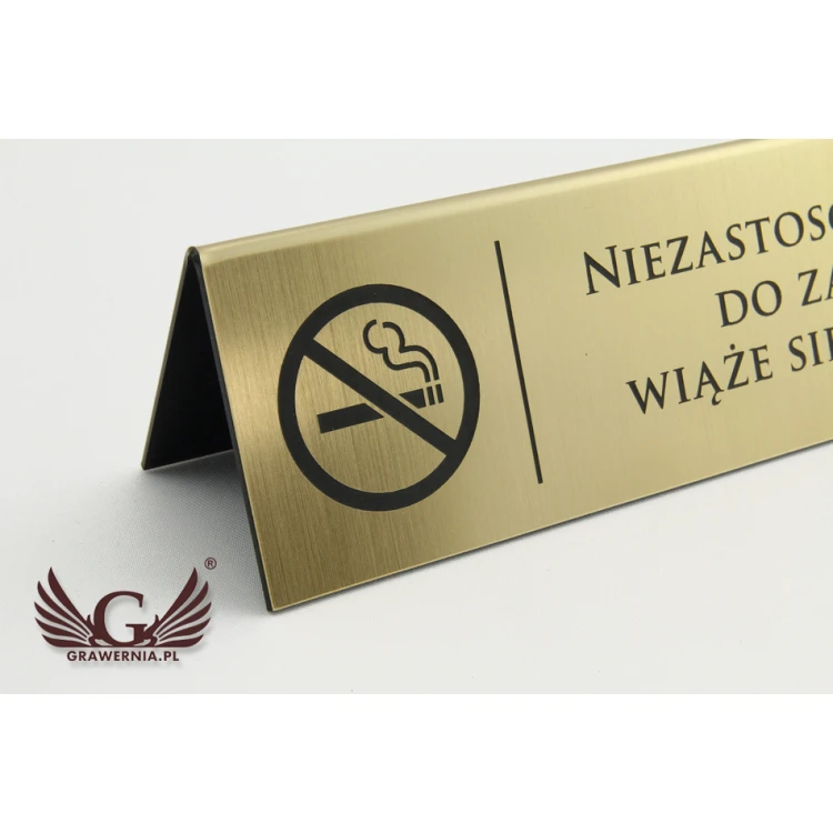 Table stand - no smoking - dimensions: 195x55mm - ST025