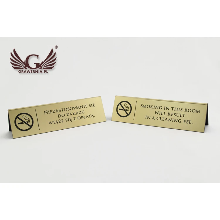 Table stand - no smoking - dimensions: 195x55mm - ST025