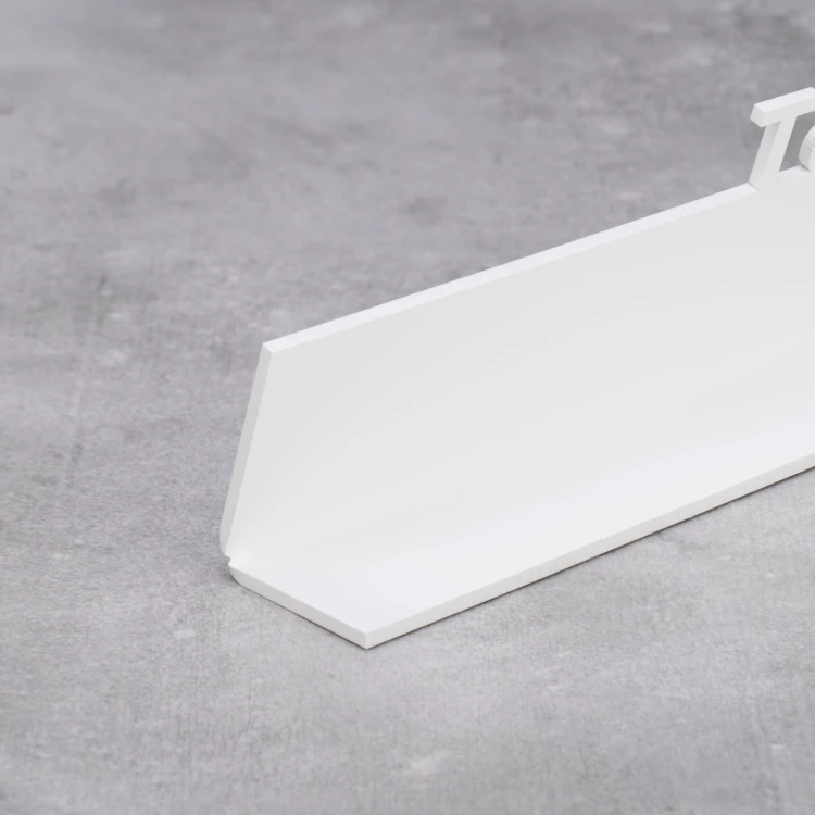 Stand for tables - white, glossy acrylic - dim. 300x60mm - ST055