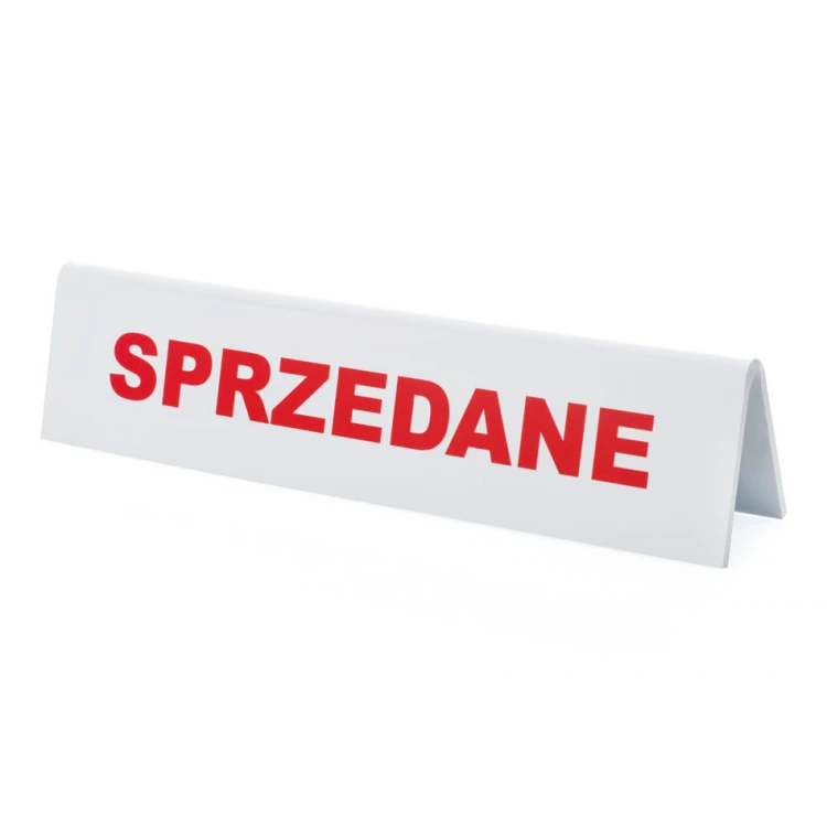 Stand with custom text - size 210x50mm - PVC - ST036