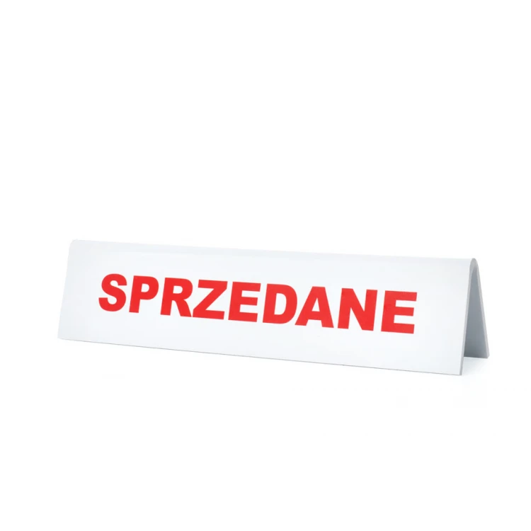 Stand with custom text - size 210x50mm - PVC - ST036