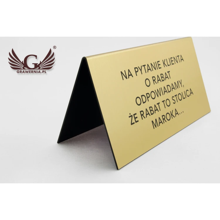 Information stands with any text - dimensions: 195x100mm - ST026
