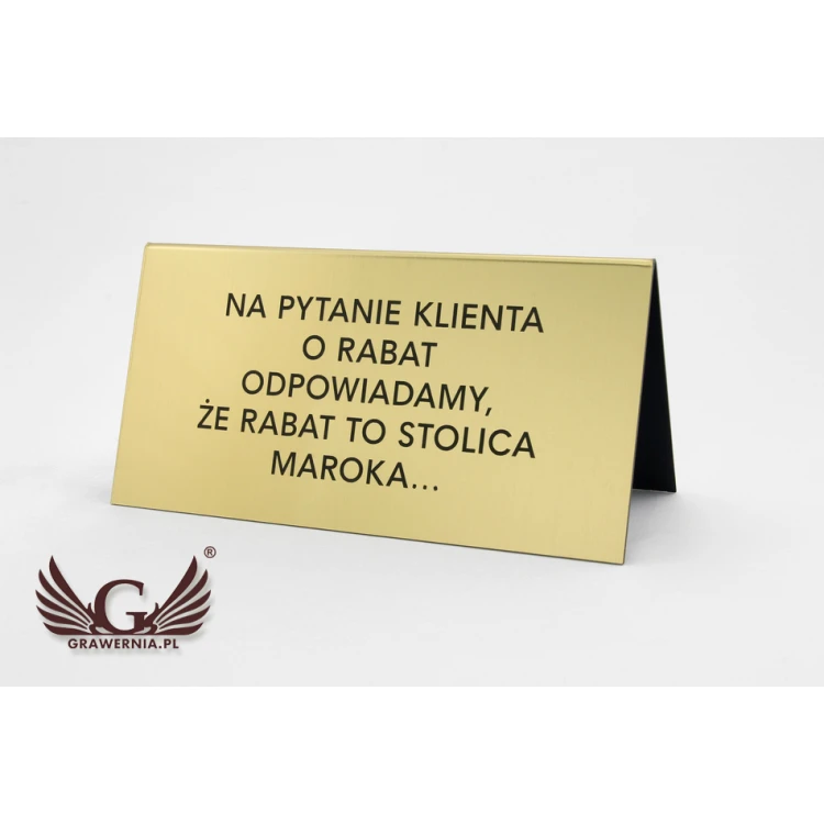 Information stands with any text - dimensions: 195x100mm - ST026