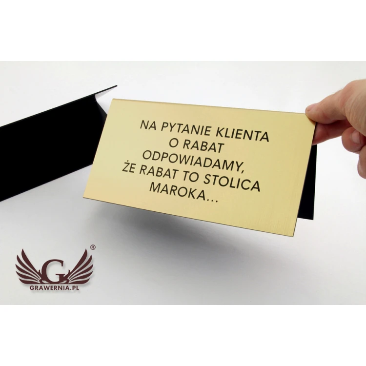 Information stands with any text - dimensions: 195x100mm - ST026