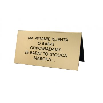 Information stands with any text - dimensions: 195x100mm - ST026