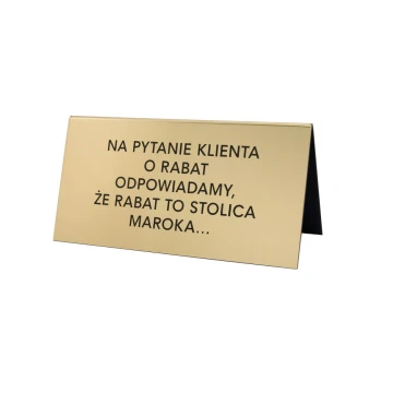 Information stands with any text - dimensions: 195x100mm - ST026