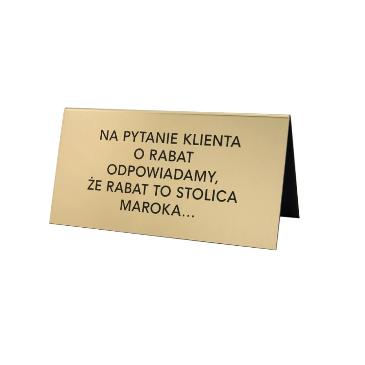 Information stands with any text - dimensions: 195x100mm - ST026