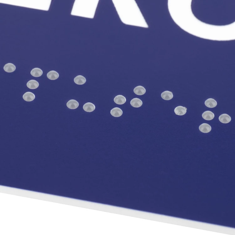 Canteen - Door or Wall Plaque with Braille Lettering - Size 200x80mm - TAB559