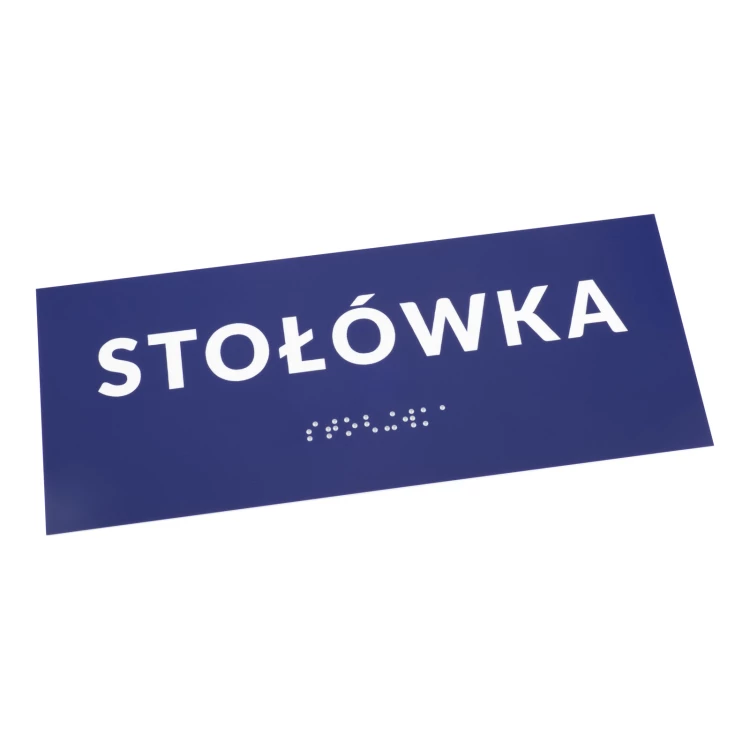 Canteen - Door or Wall Plaque with Braille Lettering - Size 200x80mm - TAB559