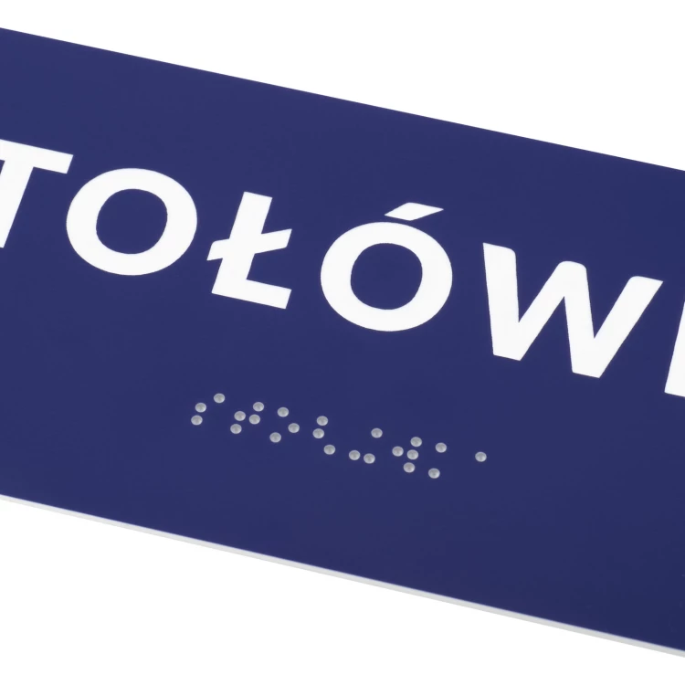 Canteen - Door or Wall Plaque with Braille Lettering - Size 200x80mm - TAB559
