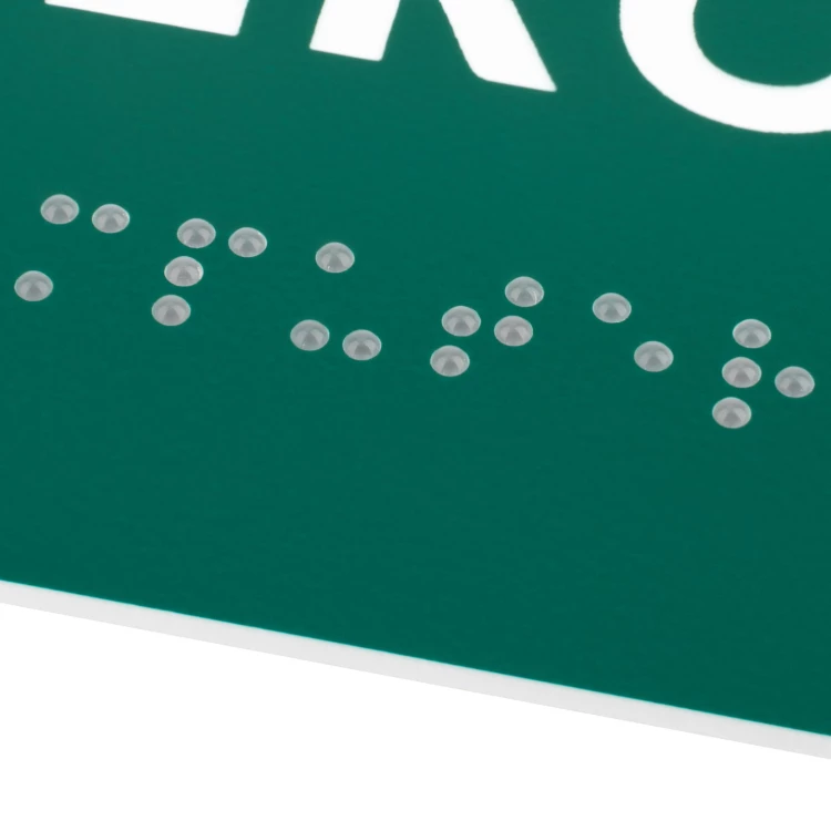 Canteen - Door or Wall Plaque with Braille Lettering - Size 200x80mm - TAB562