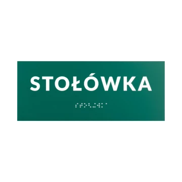 Canteen - Door or Wall Plaque with Braille Lettering - Size 200x80mm - TAB562