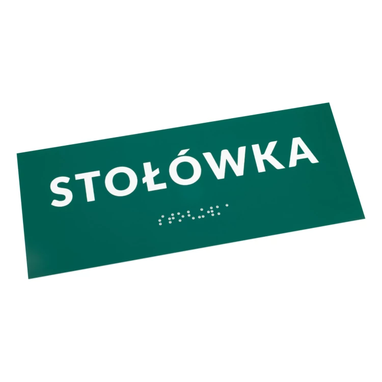 Canteen - Door or Wall Plaque with Braille Lettering - Size 200x80mm - TAB562