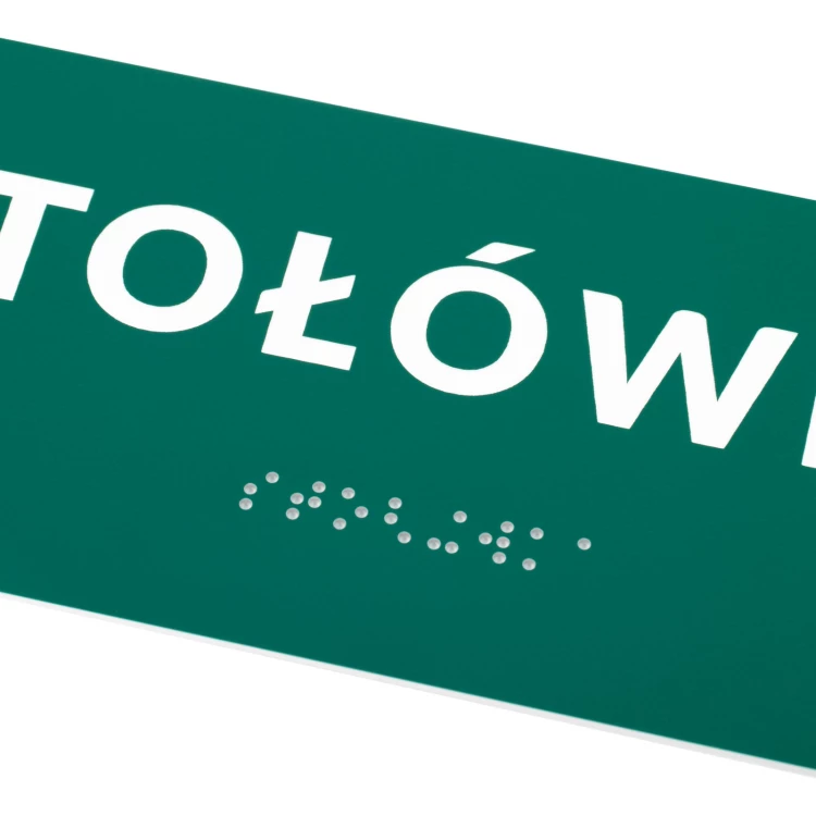 Canteen - Door or Wall Plaque with Braille Lettering - Size 200x80mm - TAB562