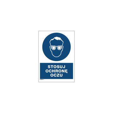 Use Eye Protection - size 297x210mm (A4) - PVC - UV color print - BHP076