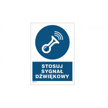 Use Sound Signal - size 297x210mm (A4) - PVC - UV color print - BHP086