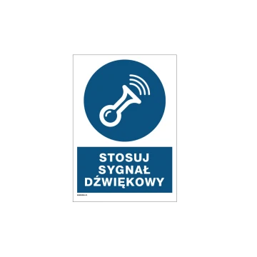 Use Sound Signal - size 297x210mm (A4) - PVC - UV color print - BHP086
