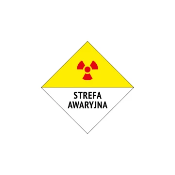 Emergency Zone - Warning Sign, Size 230x230mm - PVC - UV Color Print - BHP134
