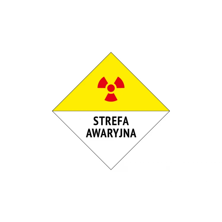 Emergency Zone - Warning Sign, Size 230x230mm - PVC - UV Color Print - BHP134