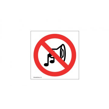 Silence Zone - dim. 120x120mm - PVC - UV color print - TAB208