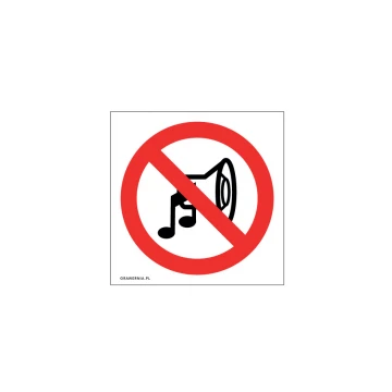 Silence Zone - dim. 120x120mm - PVC - UV color print - TAB208