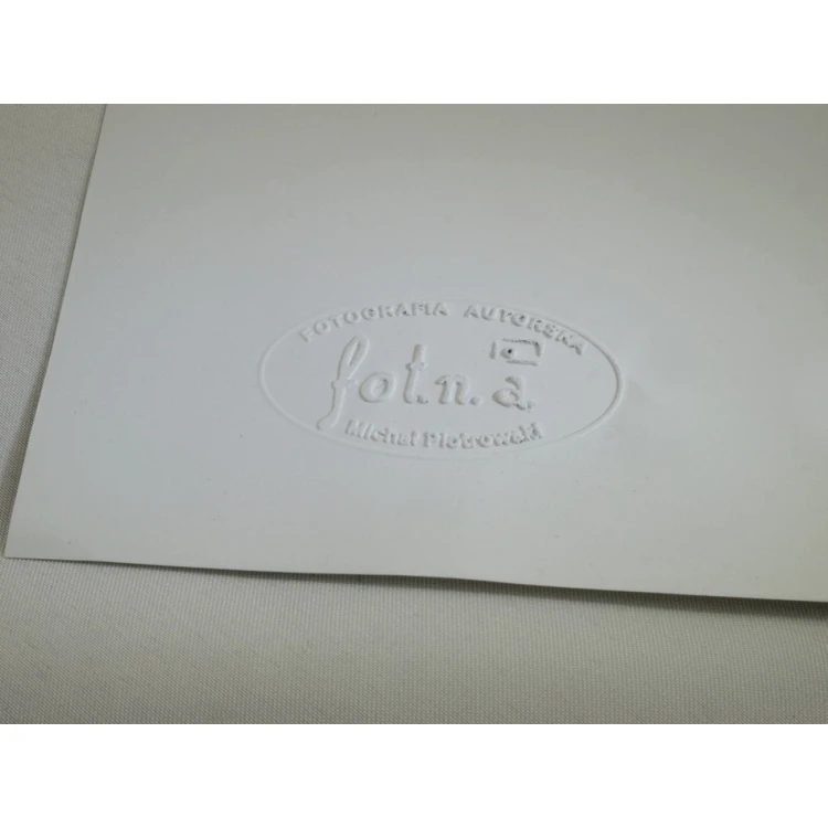 Just - Gold & Wood Dry Seal - Exclusive Desk Stamp with Wooden Stand