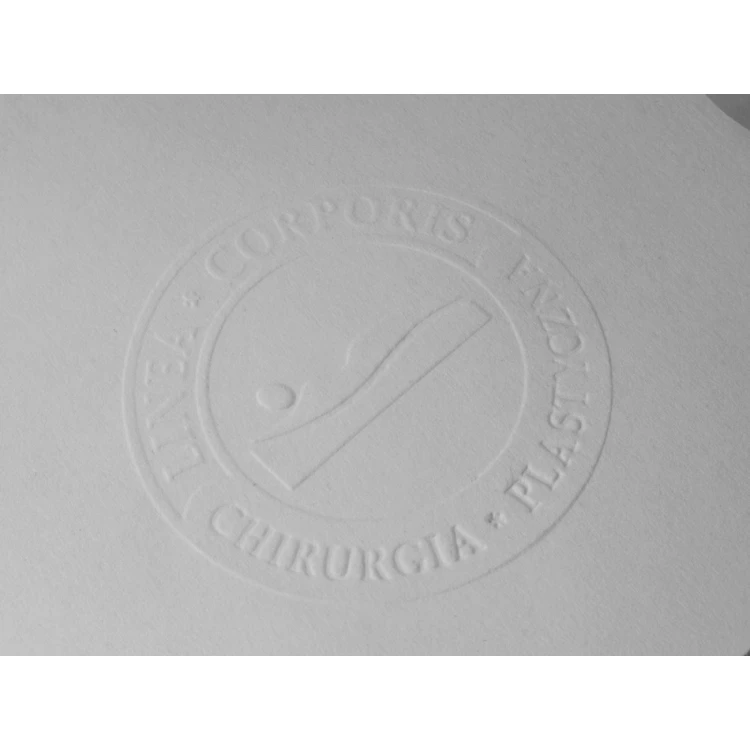 Just - Gold & Wood Dry Seal - Exclusive Desk Stamp with Wooden Stand