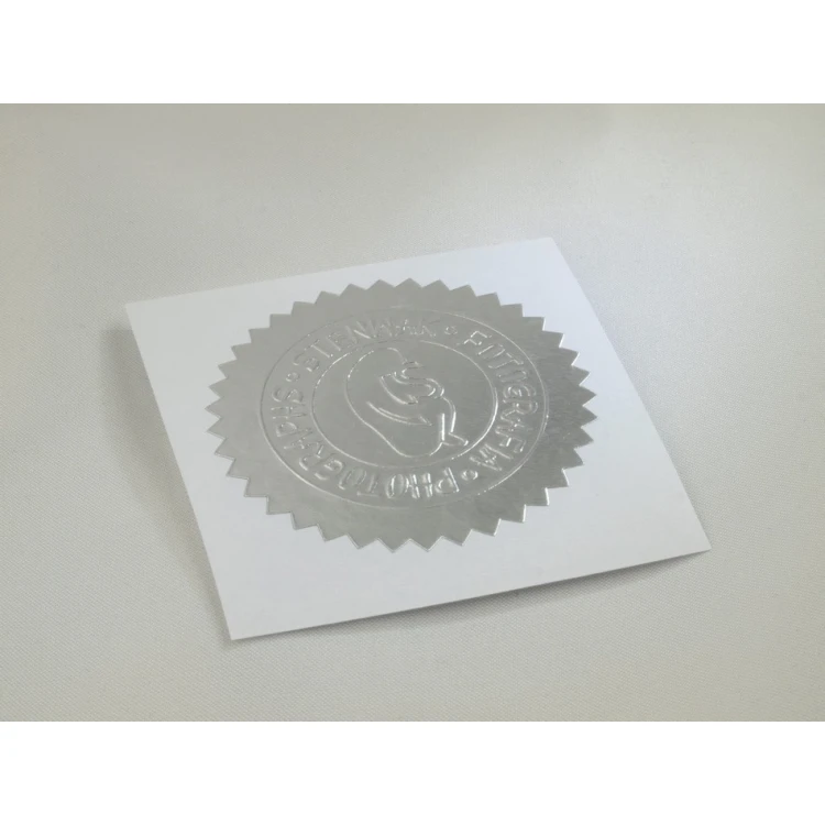 Dry Stamp - silver, gold, red or green stickers