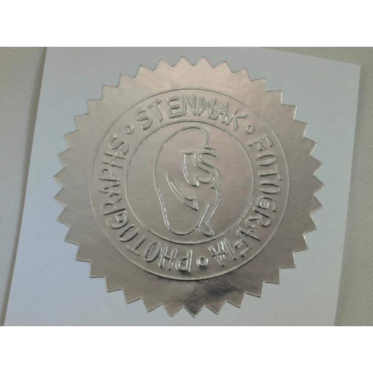 Dry Stamp - silver, gold, red or green stickers