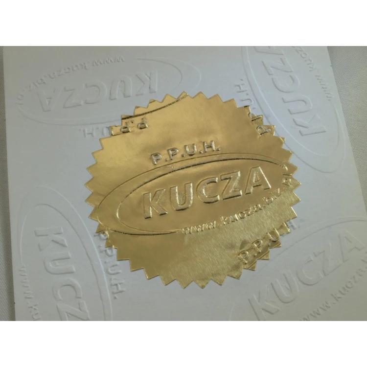 Dry Stamp - silver, gold, red or green stickers