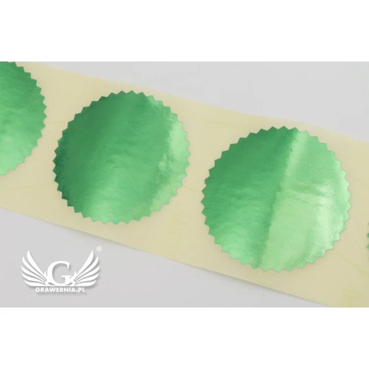 Dry Stamp - silver, gold, red or green stickers